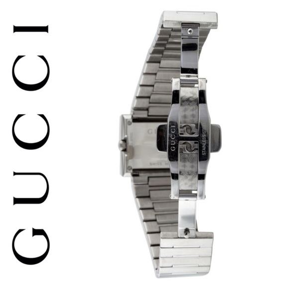 SOLD ‼️NWT authentic GUCCI square G Silver watch - Picture 6 of 8